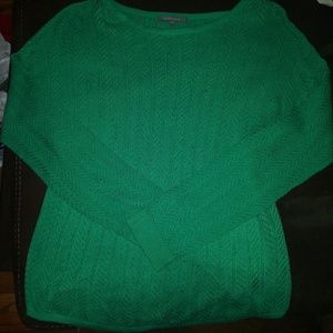 Warm soft green sweater